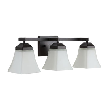 Staunton Iron/Glass Modern Cottage LED Vanity Light